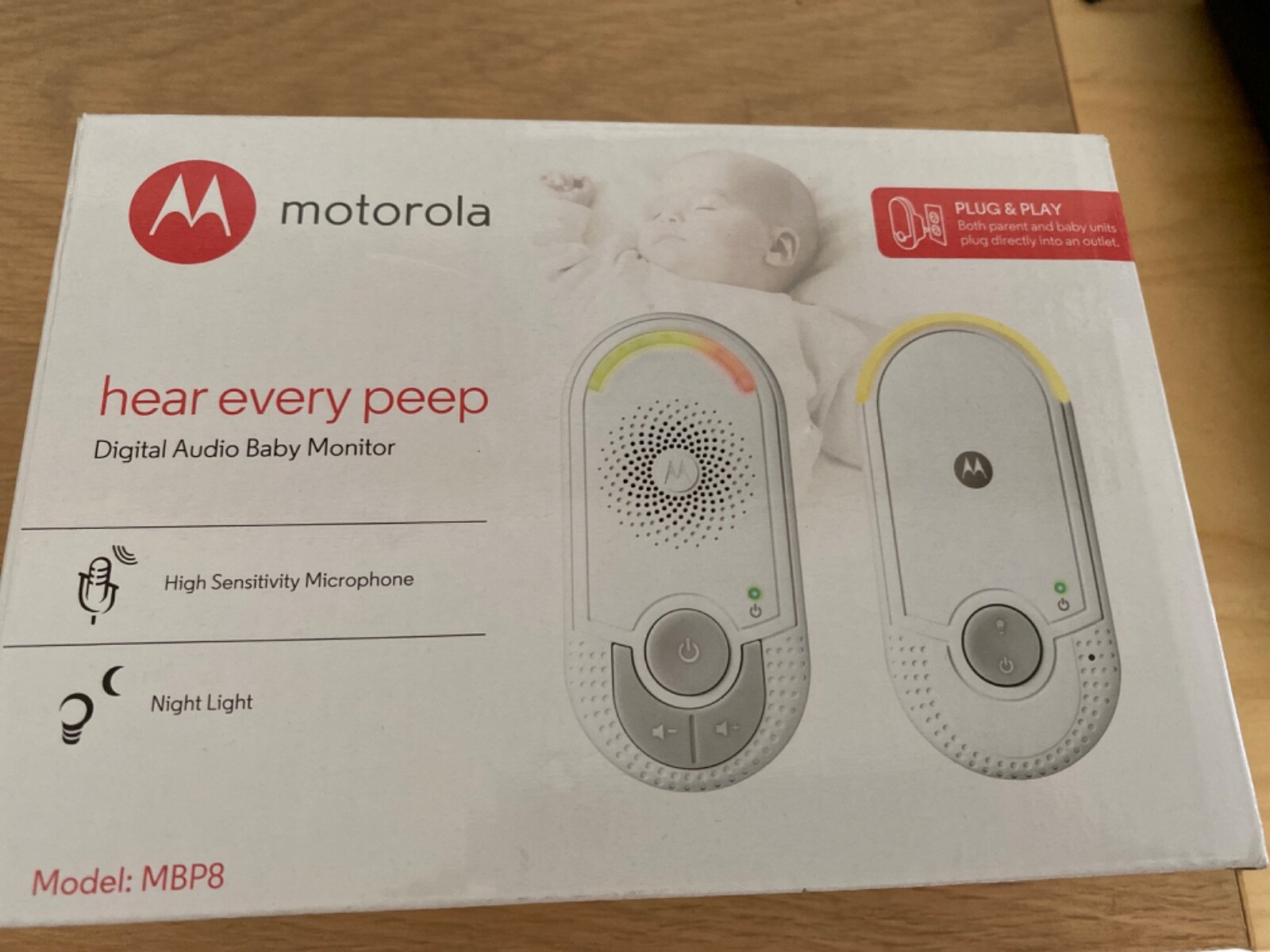 motorola mbp8 digital audio baby monitor