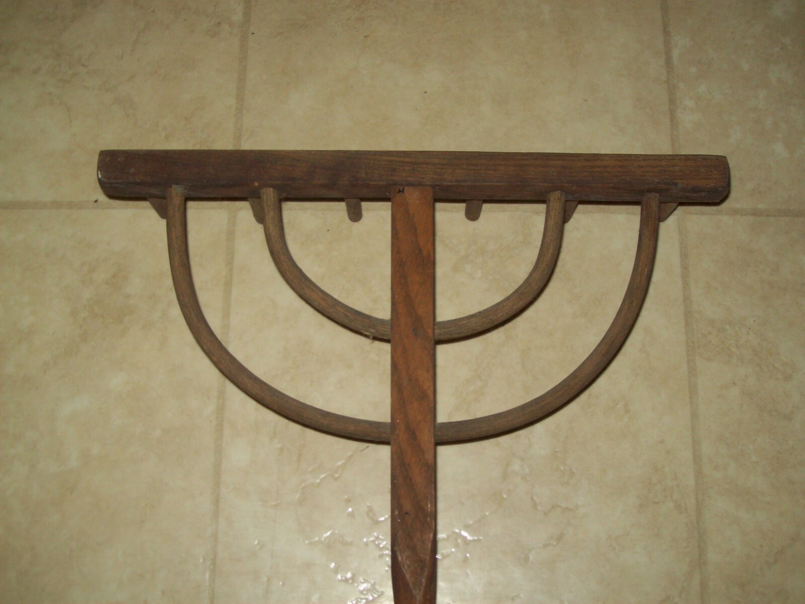 Primitive Antique Wooden Handmade Miniature Farm Rake | eBay