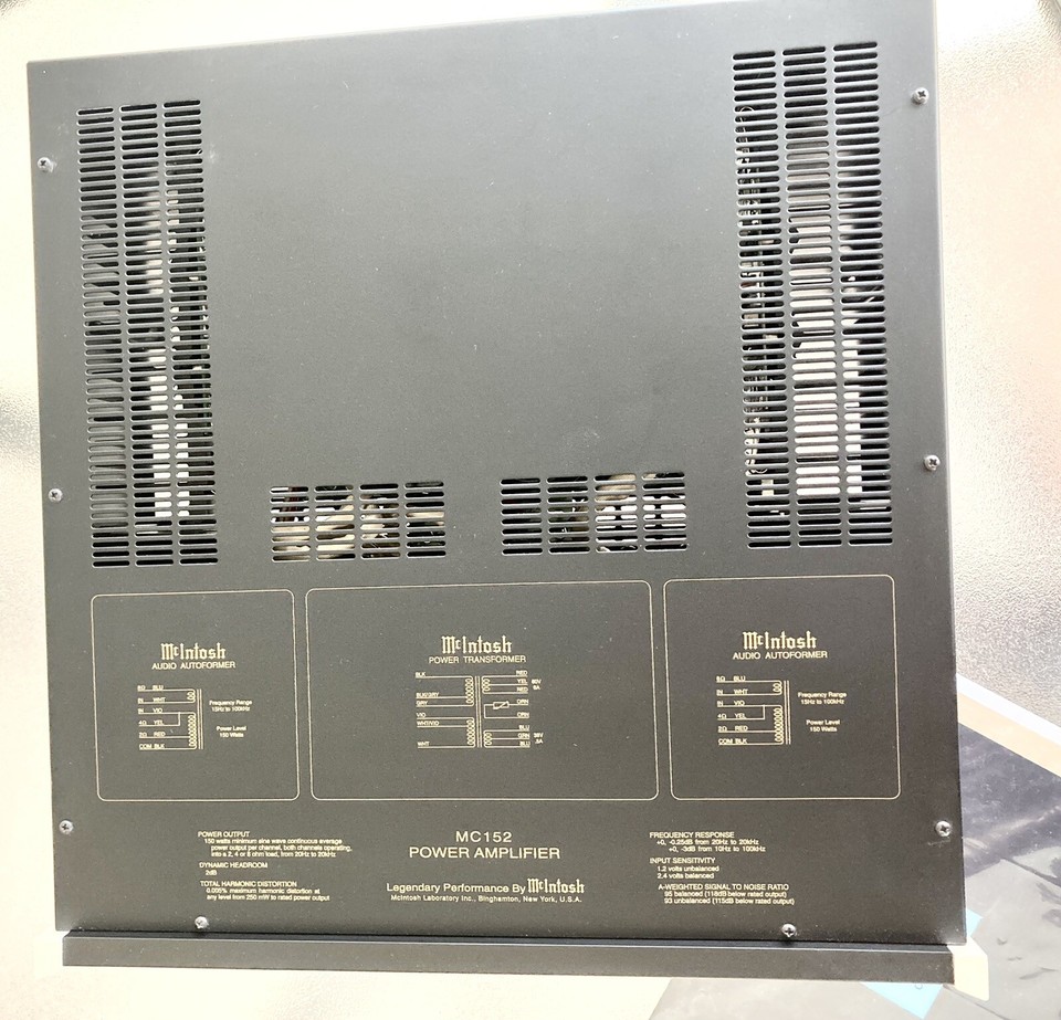 McIntosh MC152 Stereo Power Amplifier eBay