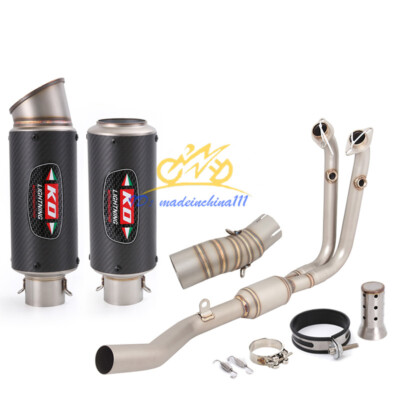 For CFMOTO 450SR 450NK 450SS 22-24 Exhaust System Carbon Muffler Header Mid Pipe