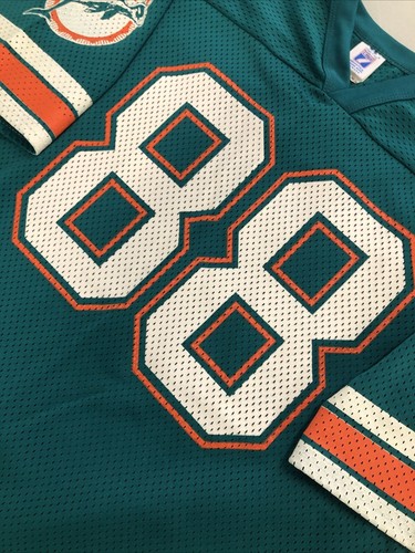 VTG Logo 7 Miami Dolphins Keith Jackson #88 NFL Mesh Jersey XL 50-52) Made USA - Picture 4 of 11
