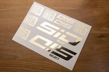 Rock Shox Sid SELECT Decals Stikers