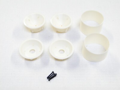 NEW ASSOCIATED RC10T  CLIFF LETT Wheels Rear Set WHITE AL25