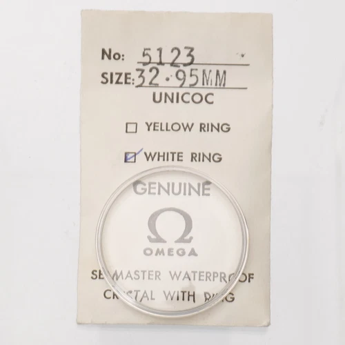 Genuine Omega PZ 5123 Watch Crystal Silver Tension Fits 136.017 Seamaster Cosmic