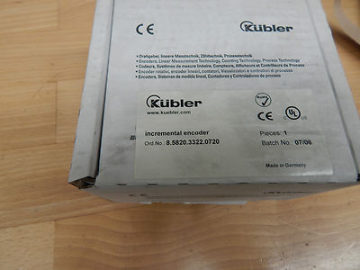 Kübler 8.5820.3322.0720 Incremental Encoder Neu