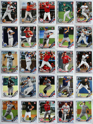 2019 Bowman Draft Picks & Prospects Paper Complete Your Set You U Pick Cards