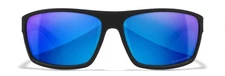 Wiley X Mens Peak Sunglasses - Captivate Polarized Blue Mirror / Matte Black -