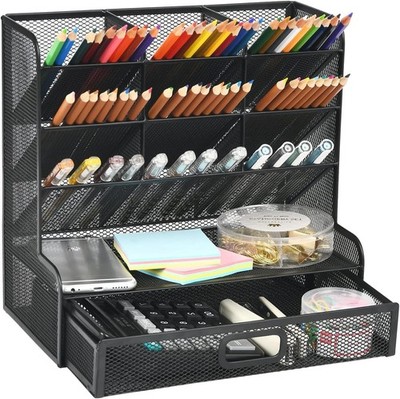 Netz-Schreibtisch-Organizer,Multifunktionaler Stiftehalter,Organizer Schreibt...