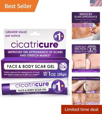 Lightweight & Non-Greasy Scar Gel for Face & Body - Effective in 2 Weeks