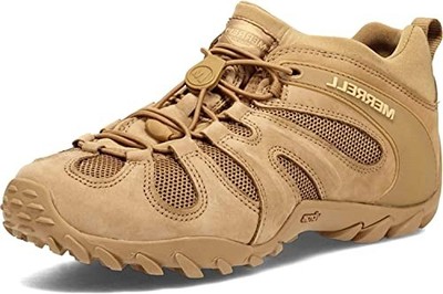 J099407 MERRELL MEN CHAMELEON 8 STRETCH TACTICAL WORK COYOTE SIZE 9.5