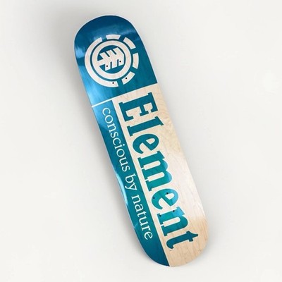 Element Skateboard Deck 8.5'' Conscious by Nature Holz Teal Blau Skateboarddeck