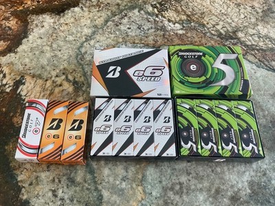 2 dozen BRAND NEW Bridgestone E5 & E6 golf balls NIB x33 total balls never used
