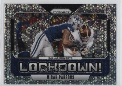 2024 Panini Prizm Lockdown! No Huddle Prizm Micah Parsons #9 u0u