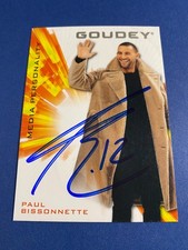 PAUL BISSONNETTE 2021 UD GOODWIN CHAMPIONS GOUDEY #G4 AUTO SIGNED NHL ANALYST