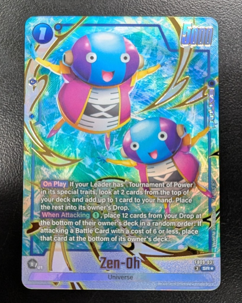 Zen-Oh FB09-031 Alternate Art Dual Evolution Dragon Ball Card