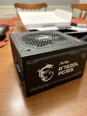 MSI MAG A750GL PCIE5 ATX 750W Power Supply 80 Plus Gold ATX 3.0 PCIe 5.0