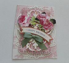 Anna Griffin Like" Happy Birthday" 3D Handmade Layered Card
