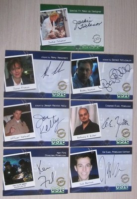 CSI Las Vegas - Sonderkarten - 7 autograph cards - Strictly Ink