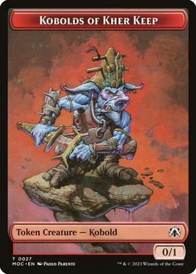 4x Kobolds of Kher Keep Token - NM - March of the Machine - SPARROW MAGIC