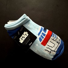 New Star Wars x Disney Socks Kids 6 Pack Ankle Xmas Novelty Print Shoe Sz 10 - 4