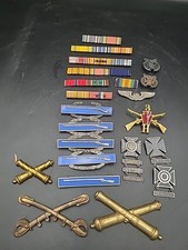 Vintage Mixed Lot 22pcs -various Years US Military Medals, Pins, Ribbon Bars. MG