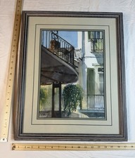 🎨 G. Brot Original Watercolor Painting Spain Antequera Saddler’s Shop Framed