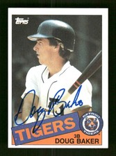 1985 Topps   269 Doug Baker signed auto autograph  crisp blue sharpie ASC BXCP58