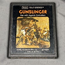 Gunslinger by Sears Tele-Games for Atari 2600 Picture Label *Rare Vintage*