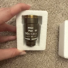 Nikon Plan 100x/1.25 Oil Microscope Objective Lens /0.17 WD 0.17 Japan