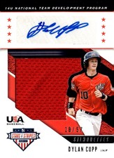2019 Stars & Stripes USA Dylan Cupp USA BB Silhouettes Signatures Jerseys #/57