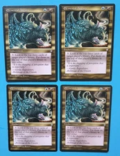 Magic the Gathering MTG Ice Age ELEMENTAL AUGURY X 4 (3 LP/EX & 1 MP) Rare 1995!