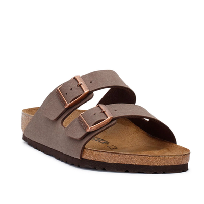 Birkenstock Arizona Mocha Birkibuc Leather Soft Footbed Comfort