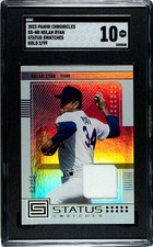 2023 Panini Chronicles Nolan Ryan Status Swatches Relic GOLD /99 SGC 10 GEM MINT