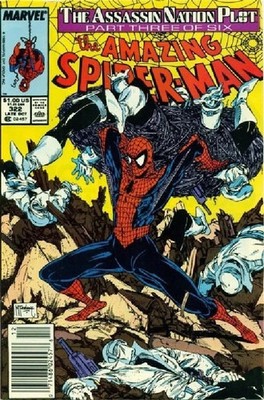 AMAZING SPIDERMAN SET 303,304,305,322 SET GOOD CONDITION , great art,bagged