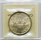 1938 Canada Silver Dollar - GEM Uncirculated, ICCS MS65, Nice Eye Appeal