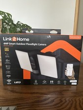 Link2Home Outdoor Smart Floodlight Camera 2K 4MP Black New