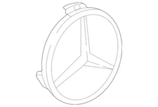 Genuine Mercedes-Benz Hub Cap 000-400-69-00-7756