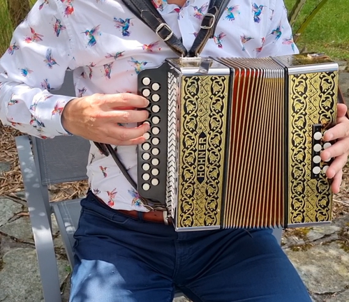Hohner Pokerwork Melodeon in D/G - Video 1 of 1
