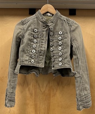 Vintage Y2K Picasso Cropped Napoleon Military Jacket Size Small