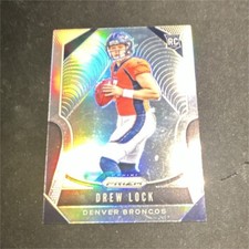 Panini 2019 Prizm Drew Lock Rookie Card #304 Denver Broncos NFL. rookie card picture