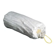 Pig Skm403 Sorbent Sock, 21 Gal, 8 In X 18 In, Oil, White, 12 Pk