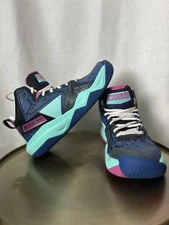 Moolah Press Break True Blue / Aqua / Rose Violet Basketball Shoes | 5.5Y