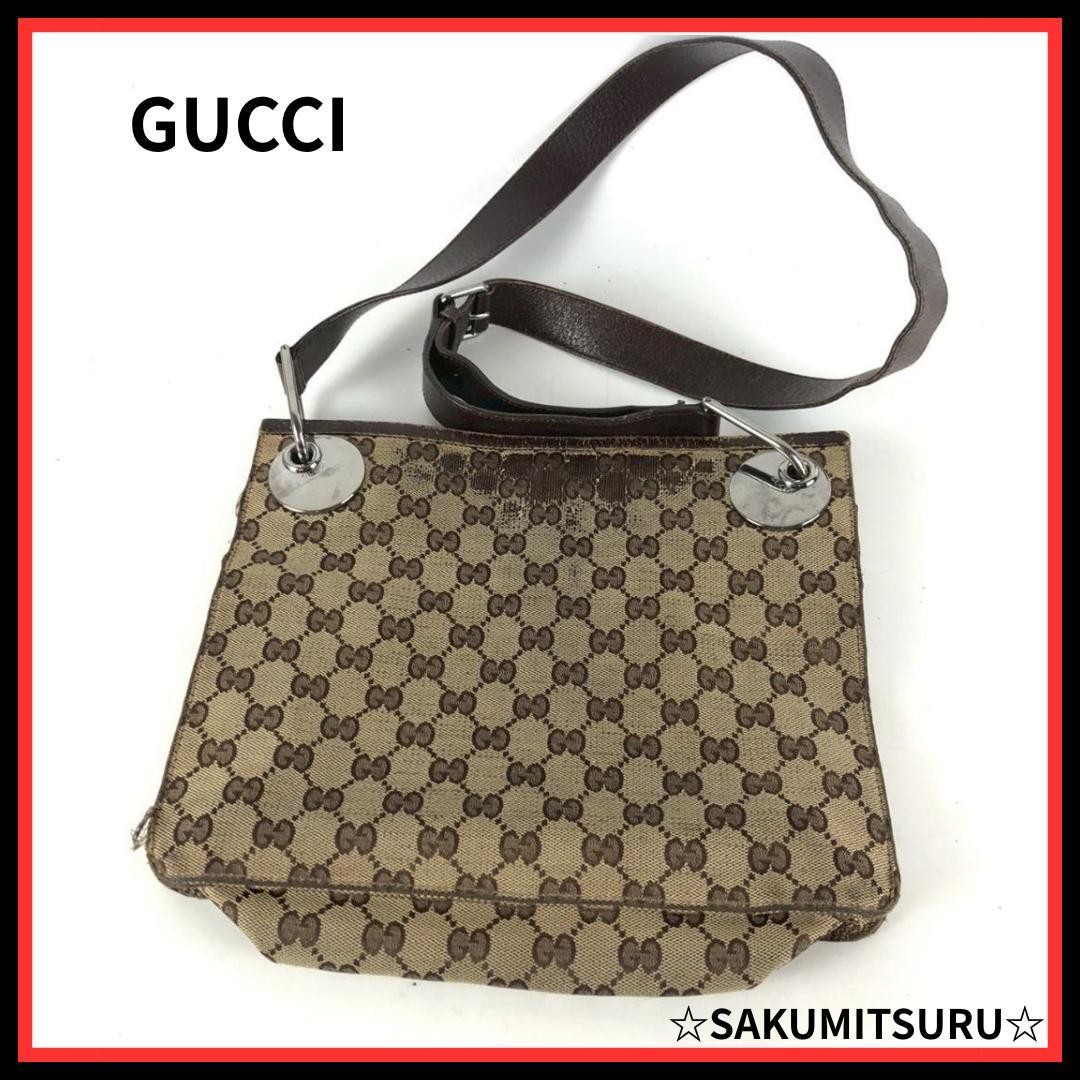 Gucci GG Canvas Shoulder Bag for Women Japanese Import