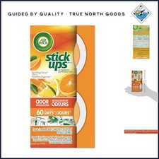 2 Count Citrus Air Fresheners for Litter Boxes, Closets, and Small Spaces