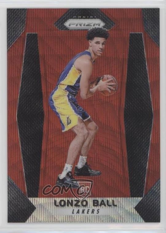 2017-18 Panini Prizm Ruby Wave Prizm Lonzo Ball #289 0q21