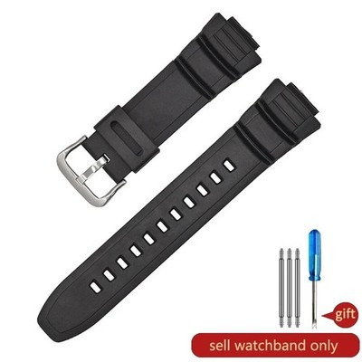 For Casio Rubber Watch Strap for MCW-100 Mcw110 W-S220 AE-2000W Watch Band