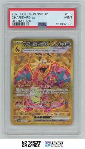 2023 Pokemon SV3 JPN Ultra Rare Charizard ex PSA 9 #139/108 UR