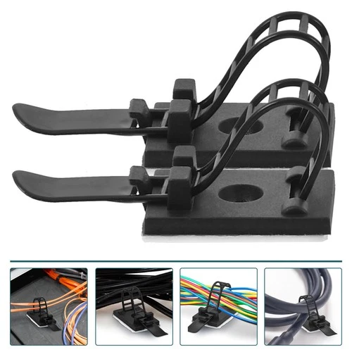 100 Pcs Zip Tie Organiser Releasable Nylon Ties Cable Organizers