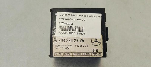elektronikmodul MERCEDES-BENZ CLASE S W220 BERLINA A2038202726 san4p181608