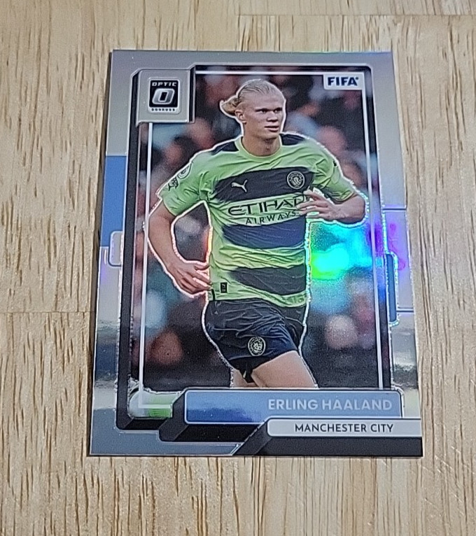 2022-23 Donruss Optic FIFA ERLING HAALAND Silver Holo Prizm #160 Manchester City